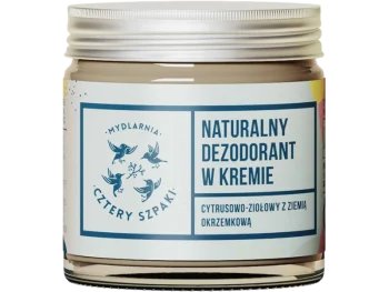 Zdjęcie produktu Mydlarnia Cztery Szpaki, naturalny dezodorant w kremie cytrusowo-ziołowy