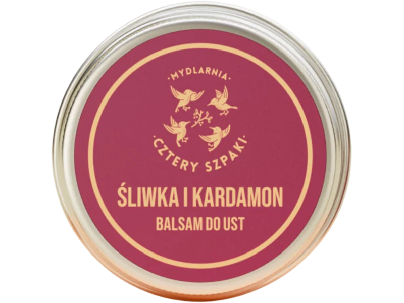 Mydlarnia Cztery Szpaki, śliwka i kardamon balsam do ust