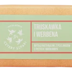 Mydlarnia Cztery Szpaki, truskawka i werbena, naturalne z peelingiem z pestek truskawek, mydło
