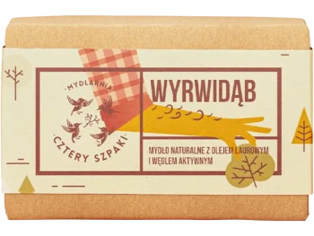 Zdjęcie produktu Mydlarnia Cztery Szpaki Wyrwidąb mydło naturalne z olejem laurowym i węglem aktywowanym