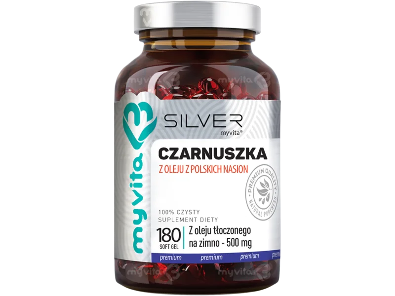 MyVita Silver Czarnuszka z oleju z polskich nasion, kapsułki miękkie