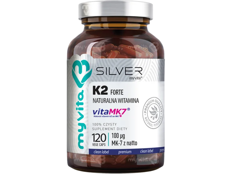 MyVita Silver Naturalna witamina K2 Forte, kapsułki, 100 µg