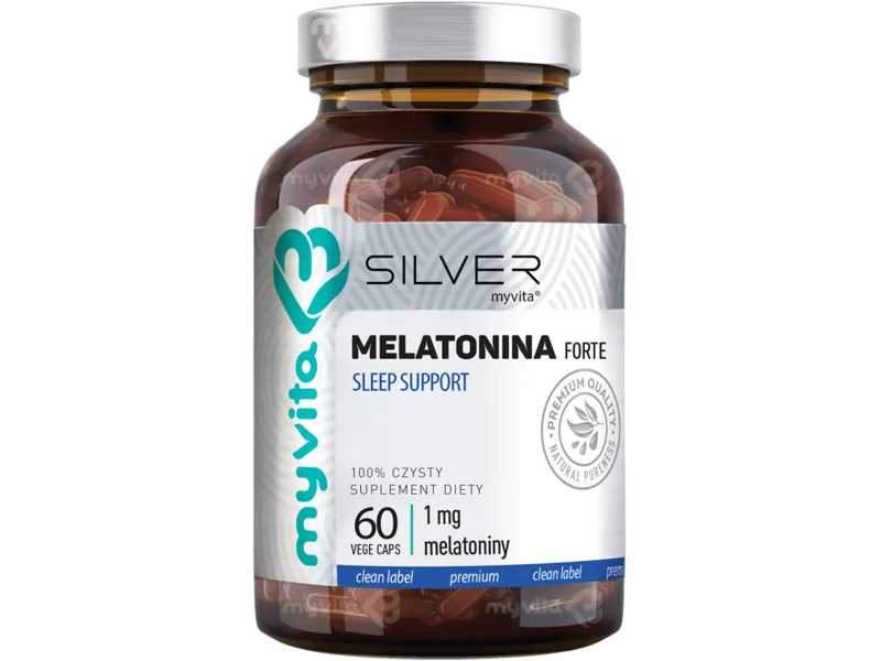 MyVita Silver Pure 100% melatonina forte, kapsułki, 1 mg