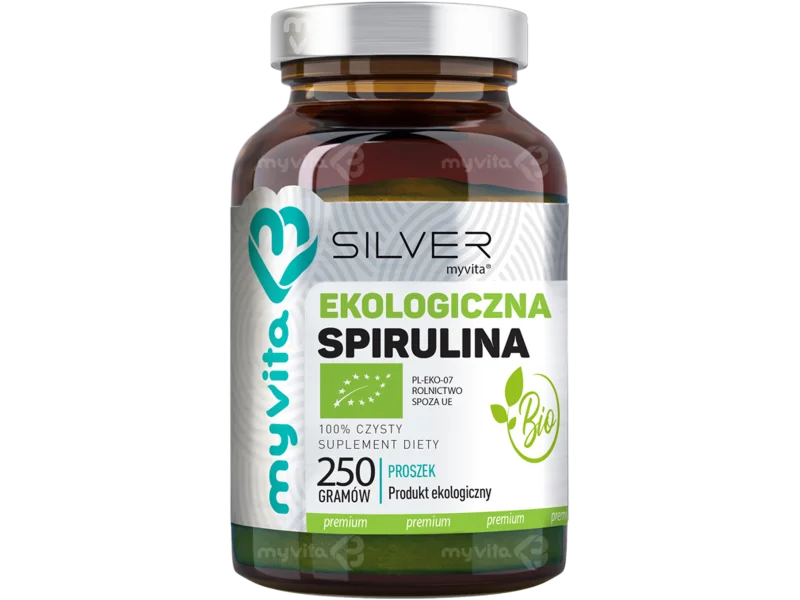 MyVita Silver Pure 100% Spirulina BIO, proszek