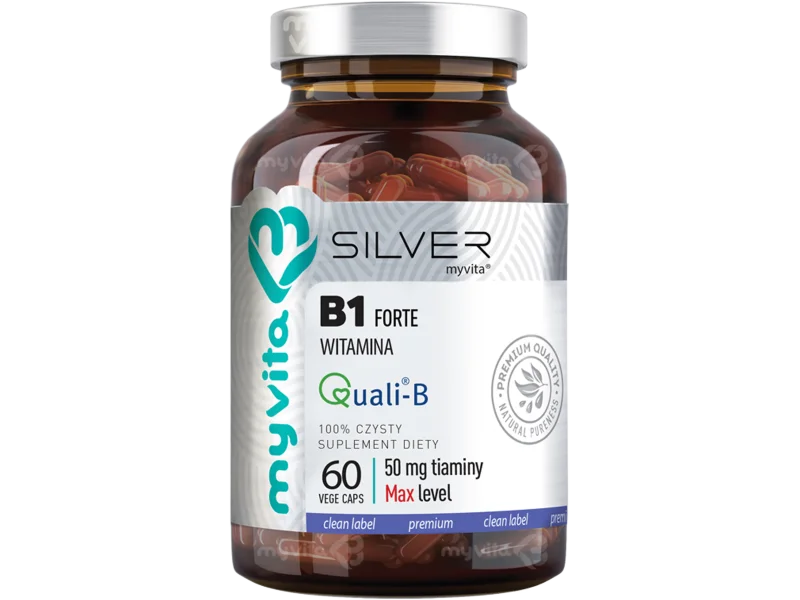 MyVita Silver Pure 100% witamina B1 Forte, kapsułki, 50 mg
