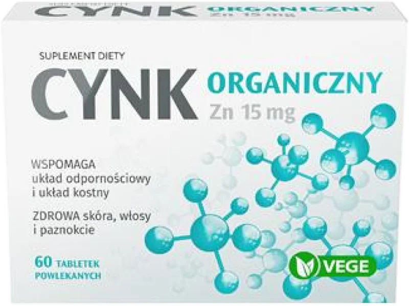 Nature Pharm cynk organiczny, tabletki, 15 mg