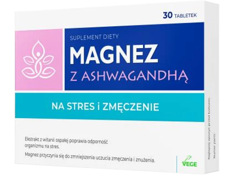 Nature Pharm Magnez z ashwagandą, tabletki
