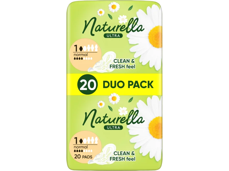Naturella Ultra Normal Camomile ze skrzydełkami, podpaski