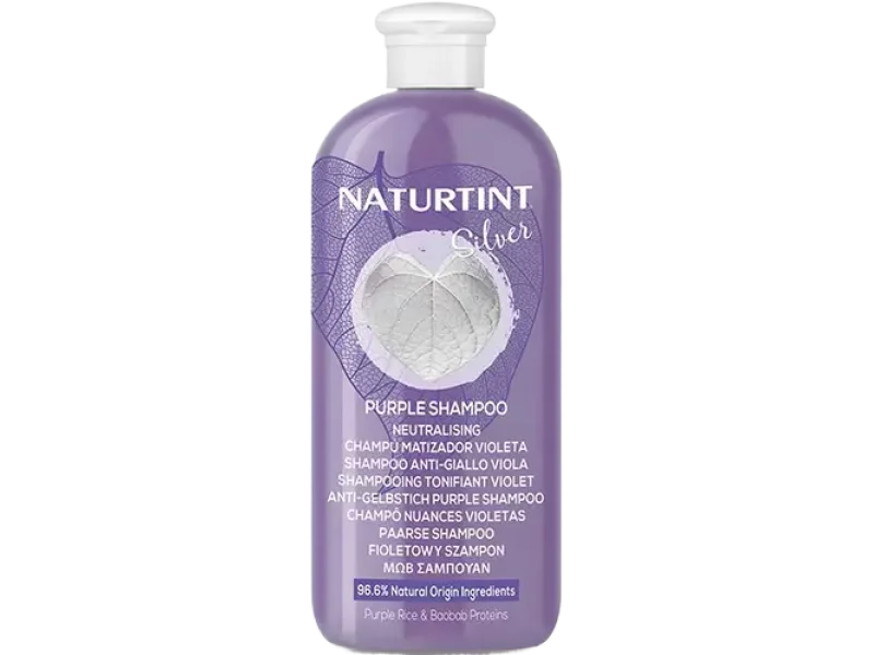 Naturtint Silver neutralizujący niechciany żółty odcień włosów, szampon