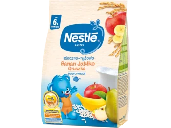 Zdjęcie produktu Nestle kaszka mleczno-ryżowa banan jabłko gruszka po 6. miesiącu