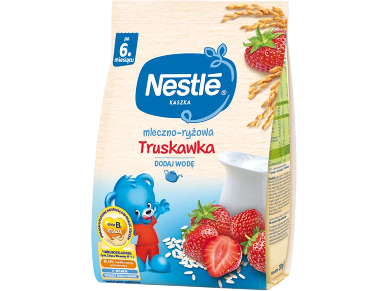Nestle kaszka mleczno-ryżowa truskawka po 6. miesiącu