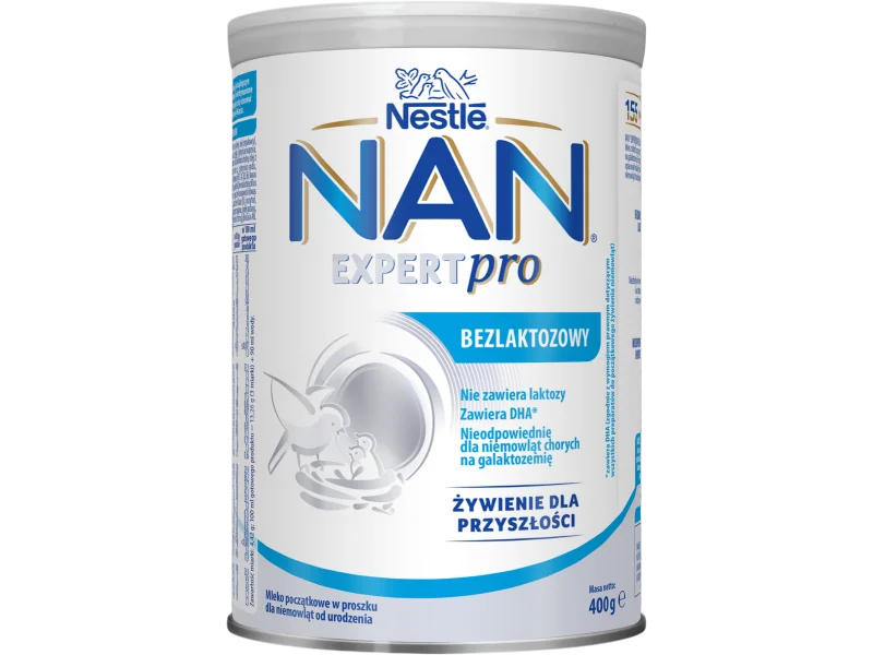 Nestle NAN EXPERT PRO, bezlaktozowe mleko początkowe dla niemowląt, proszek