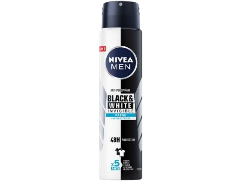Nivea Men Black & White Invisible Fresh antyperspirant, aerozol