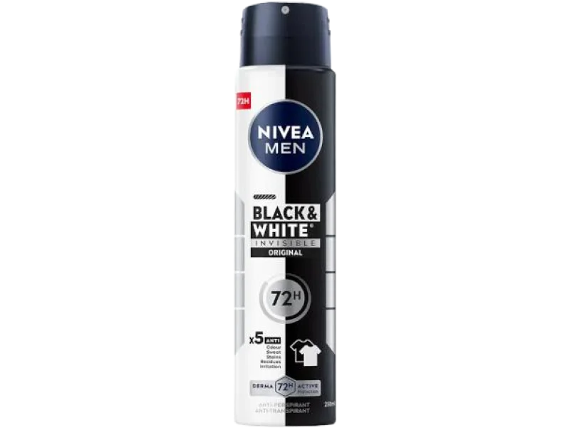 Nivea Men Black & White Invisible Original, spray