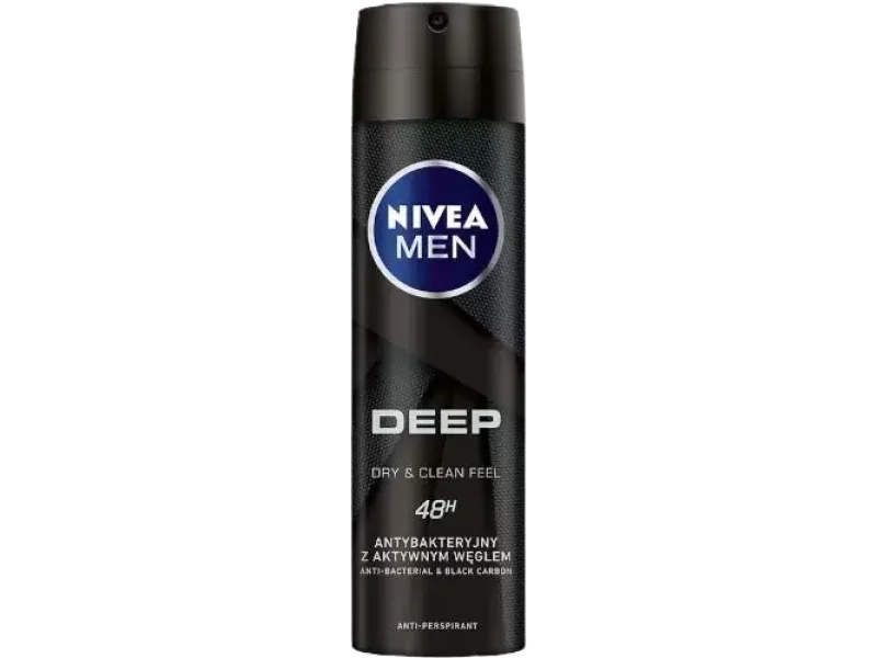 Nivea Men Deep antyperspirant z aktywnym węglem, aerozol