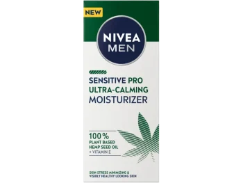 Zdjęcie produktu Nivea Men Sensitive Pro Ultra-Calming nawilżający 24 h z 100% organicznym olejem z nasion konopnych i witaminą E, krem