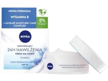Zdjęcie produktu Nivea odświeżający krem na dzień z witaminą E, cera normalna i mieszana, SPF15