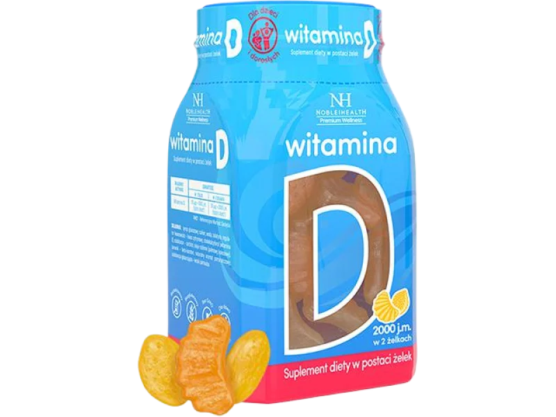 Noble Health witamina D, żelki