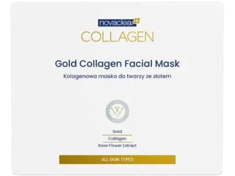 Novaclear Collagen Gold collagen facial mask, maska