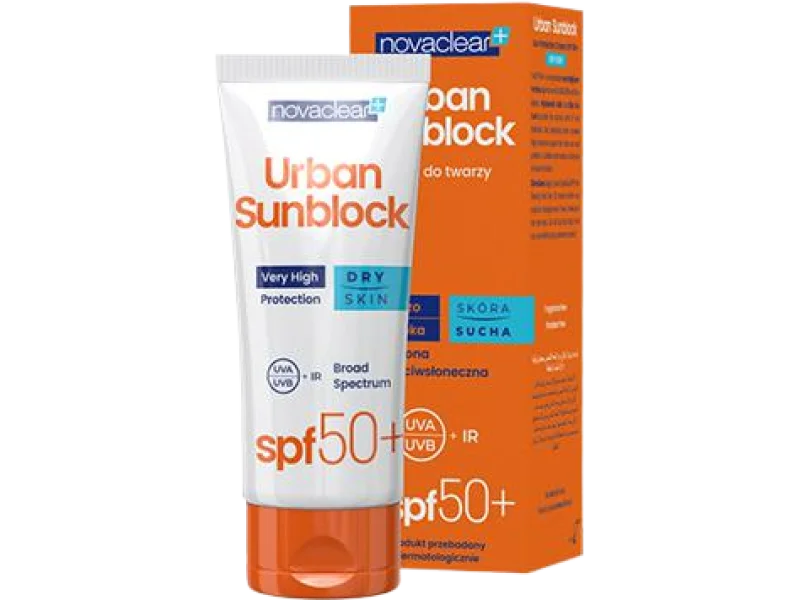 Novaclear Urban Sunblock ochronny do twarzy SPF 50+, krem