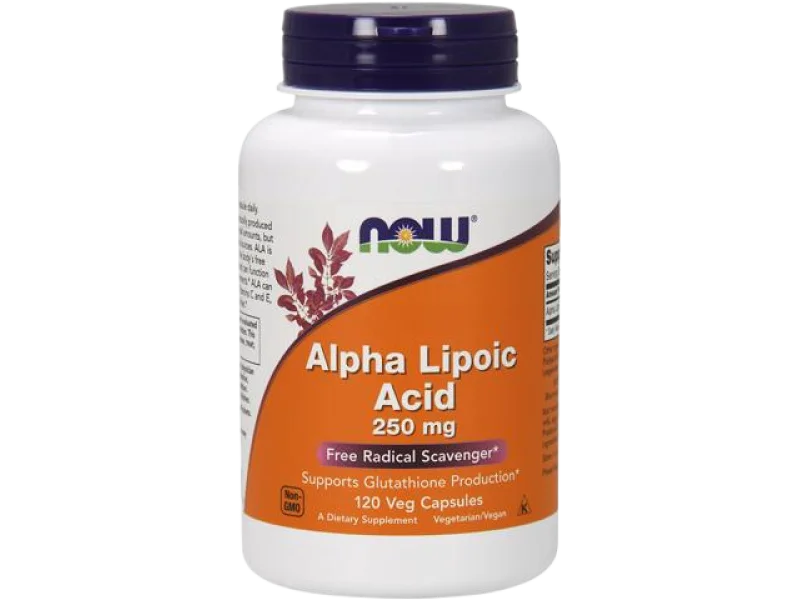 NOW Foods Alpha Lipoic Acid, kapsułki, 250 mg