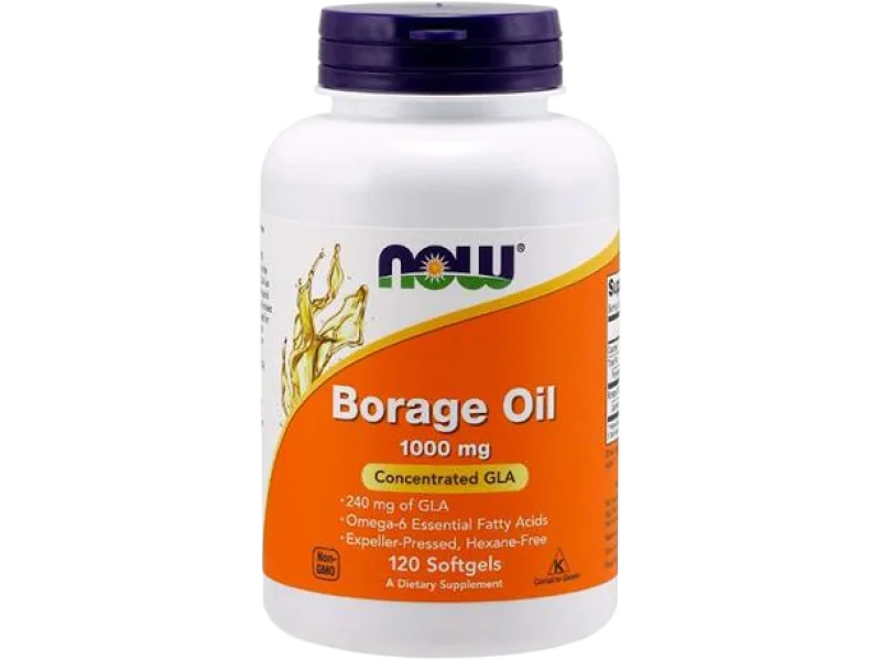 NOW FOODS Borage oil, kapsułki miękkie