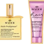 Nuxe Huile Prodigieuse suchy olejek + Hair Prodigieux szampon wygładzający, olejek + szampon