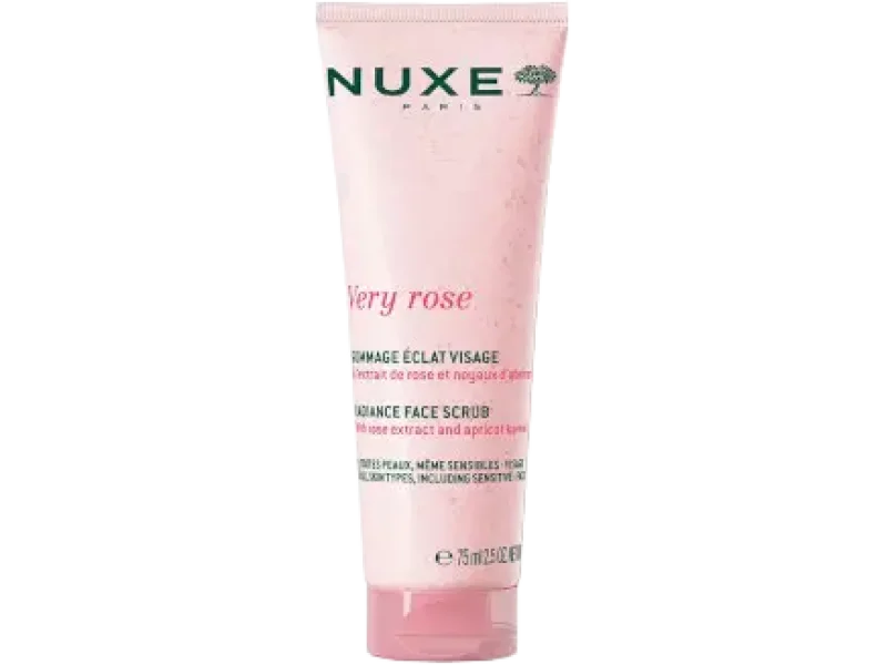 Nuxe Very Rose rozświetlający, peeling