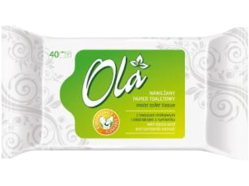 OLA Papier nawilżany z ekstraktem z rumianku, chusteczki