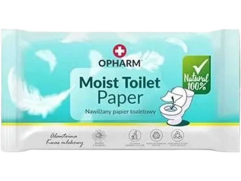 Opharm Moist Toilet Paper, chusteczki