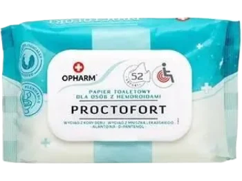 Zdjęcie produktu Opharm Proctofort nawilżany papier toaletowy, chusteczki