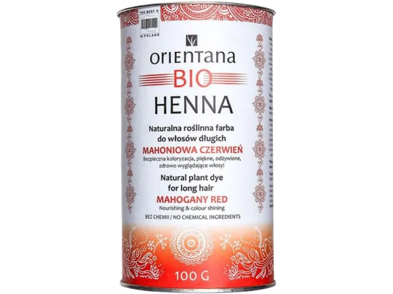 ORIENTANA BIO HENNA Mahoniowa Czerwień, proszek