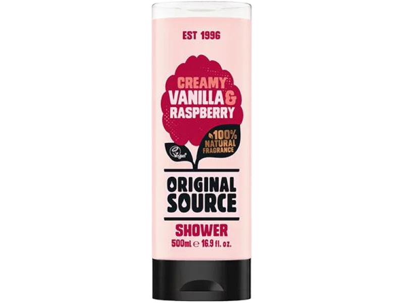 Original Source creamy vanilla & raspberry, żel