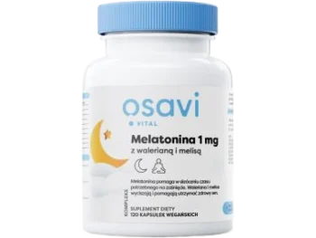 Zdjęcie produktu OSAVI Melatonina z walerianą i melisą, kapsułki twarde