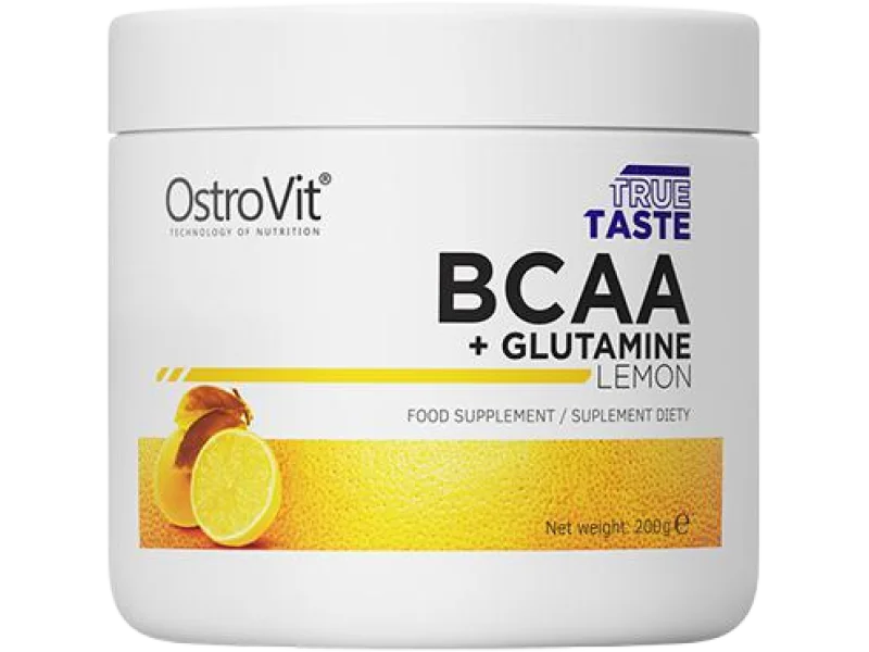 OstroVit True Taste BCAA + Glutamine, smak cytrynowy, proszek