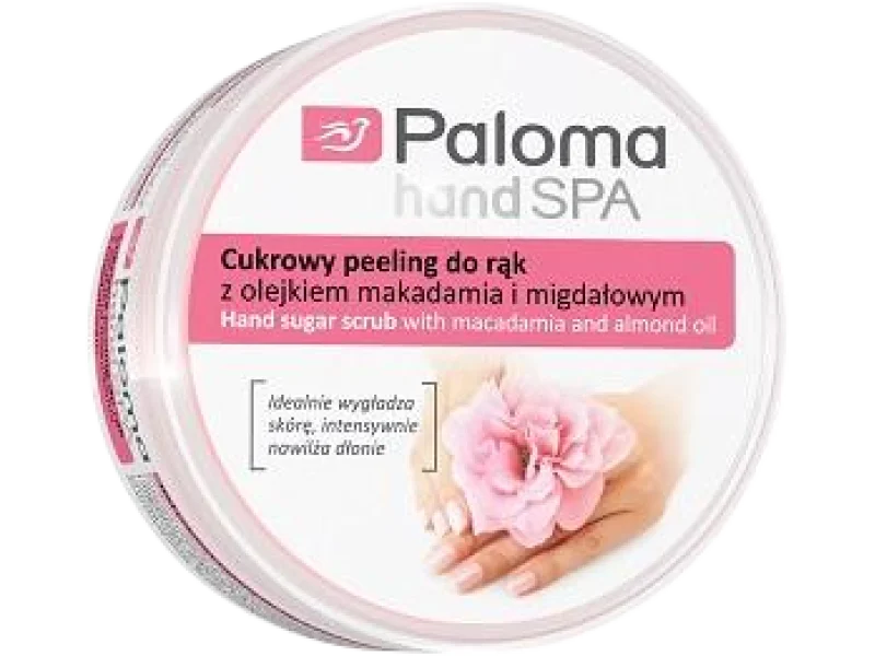 Paloma Hand Spa cukrowy peeling do rąk z olejkiem makadamia i migdałowym