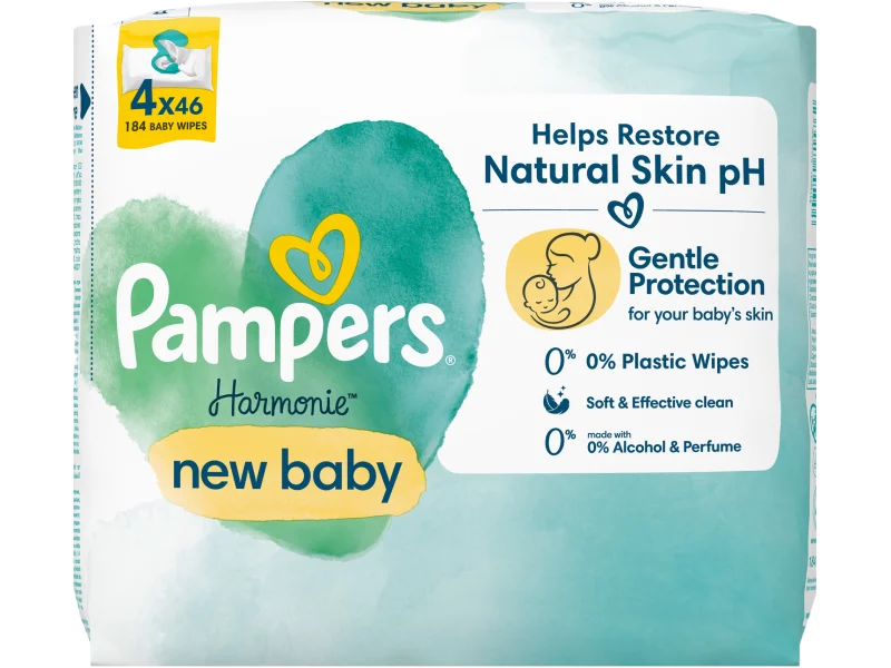 Pampers Harmonie New Baby nawilżane dla dzieci, chusteczki