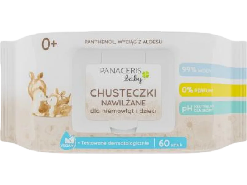 Panaceris Baby chusteczki nawilżane dla niemowląt i dzieci