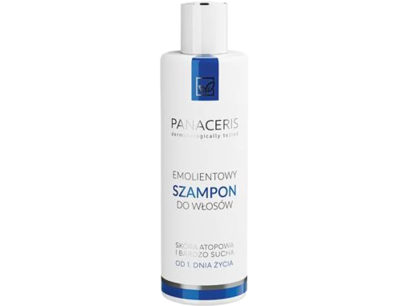 Panaceris emolientowy, skóra atopowa i bardzo sucha od 1. dnia życia, szampon