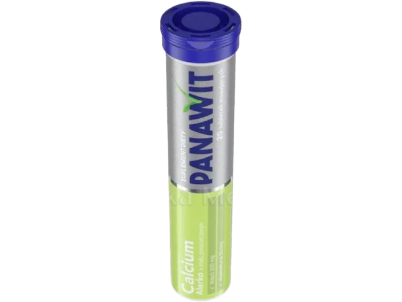 Panawit calcium alerko, smak pomarańczowy, tabletki musujące
