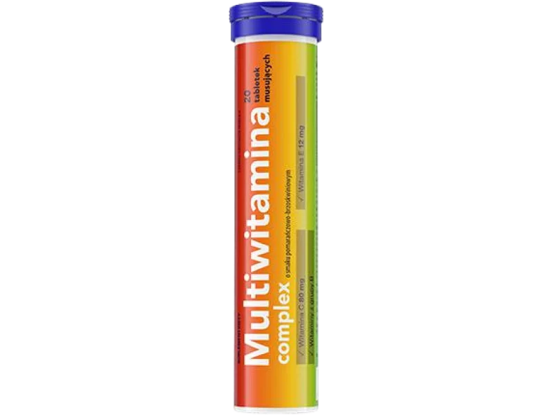 Panawit multiwitamina complex, smak pomarańczowo-brzoskwiniowy, tabletki musujące
