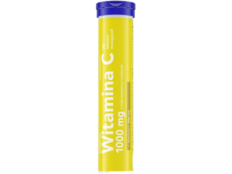 Panawit witamina C, smak pomarańczy i mandarynki, tabletki musujące, 1000 mg