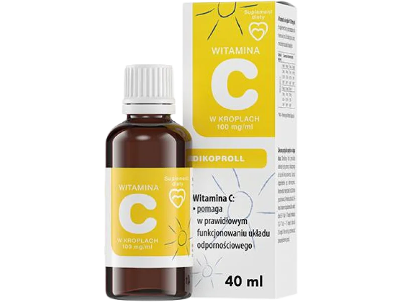 Panawit witamina C w kroplach, krople, 100 mg/ml