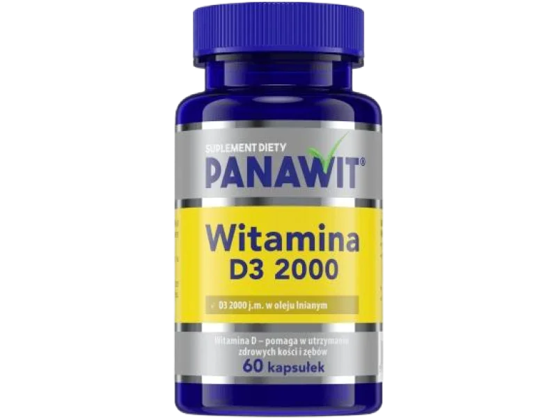 PANAWIT Witamina D3, kapsułki, 2000 j.m.