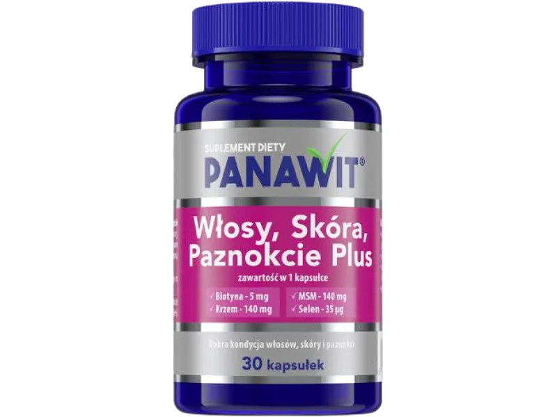 Panawit włosy, skóra, paznokcie plus, kapsułki
