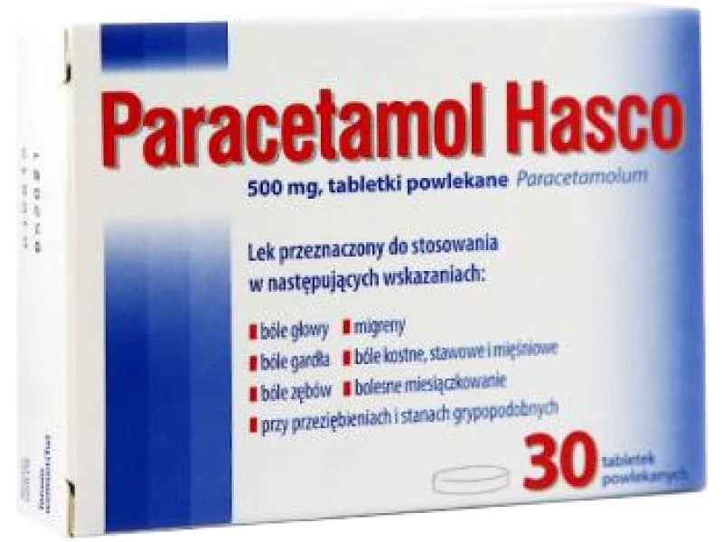 Paracetamol Hasco, tabletki powlekane, 500 mg