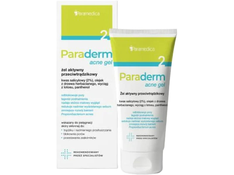Paraderm Acne Gel, żel aktywny przeciwtrądzikowy