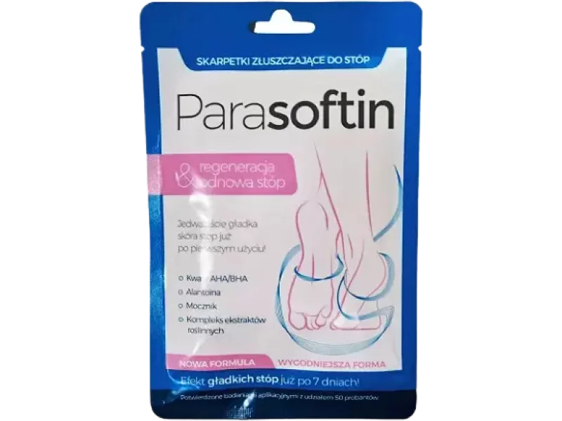 Parasoftin, skarpetki złuszczające