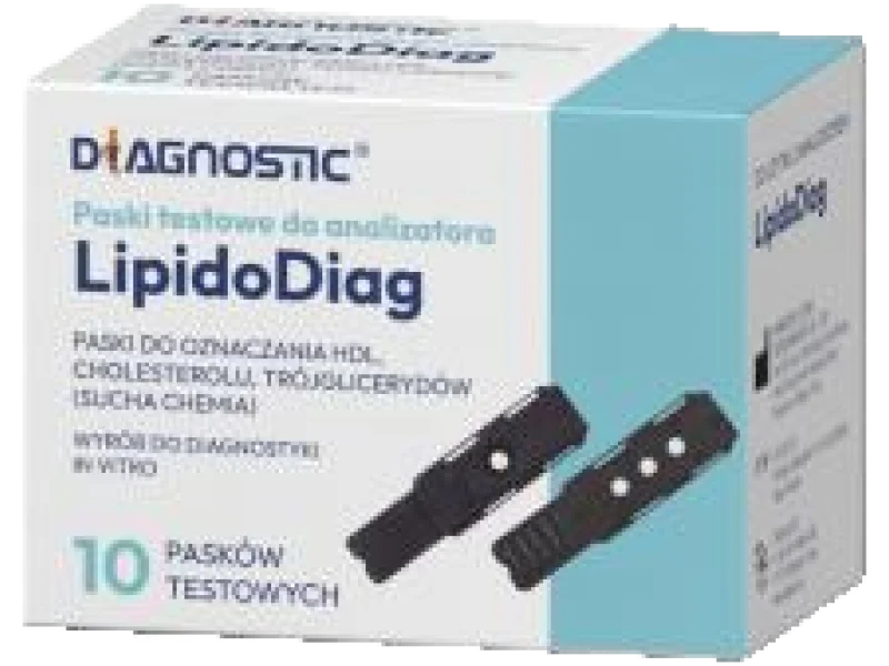 Paski testowe do analizatora LipidoDiag, test diagnostyczny