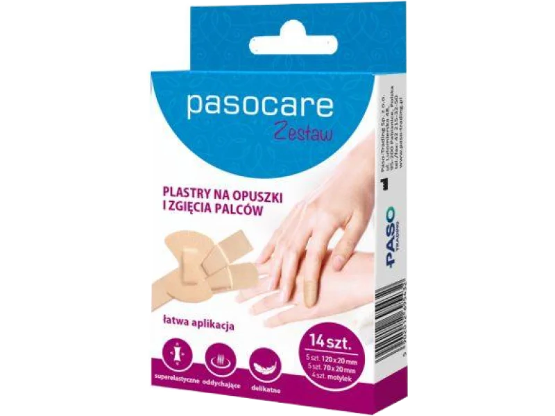 Pasocare zestaw na opuszki i zgięcia palców, plaster